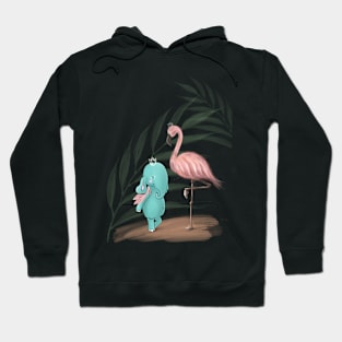 Elephant Tiffan & flamingo Hoodie